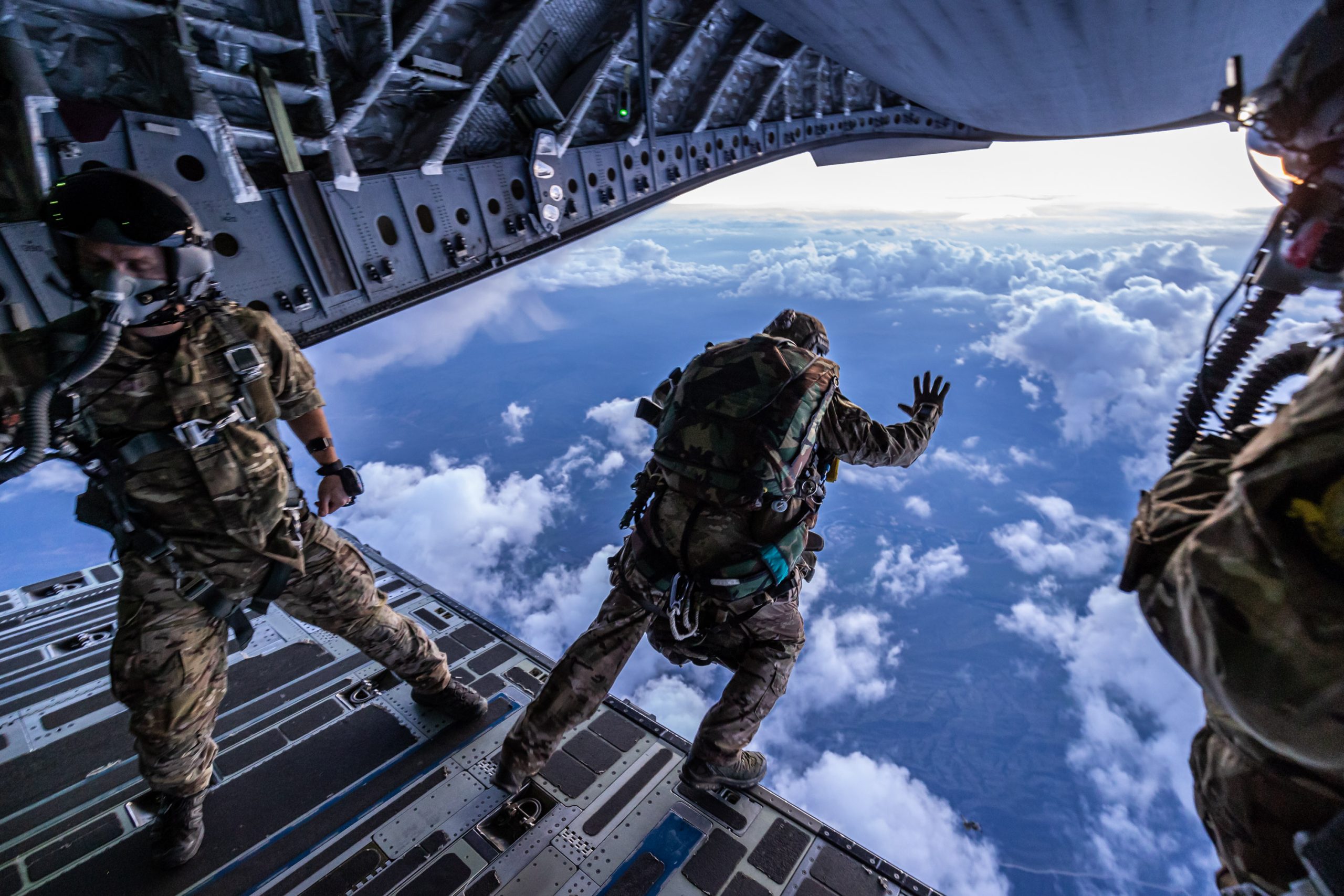 Pathfinders, the tip of the spear for the British Armys global response force, have parachuted in to North Macedonia to be first in for a major multinational exercise.